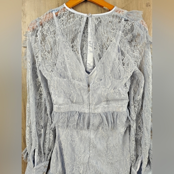 Alice McCall NWOT Love My Way Lace Romper in Pebble Blue size 2 - Picture 13 of 16